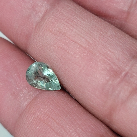 Natural pariaba tourmaline Brazil 1.28 carat pear loose gem - Picture 6 of 15